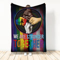 Ohaprints-Fleece-Sherpa-Blanket-We-Are-Stronger-Together-Lgbt-Pride-Soft-Throw-Blanket-713-Sherpa Blanket