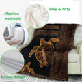 Ohaprints-Fleece-Sherpa-Blanket-Love-Turtle-Vinatge-Soft-Throw-Blanket-1141-Fleece Blanket