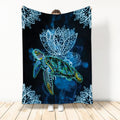 Ohaprints-Fleece-Sherpa-Blanket-Mandala-Pattern-Turtle-Flower-Sea-Animal-Lover-Soft-Throw-Blanket-407-Sherpa Blanket