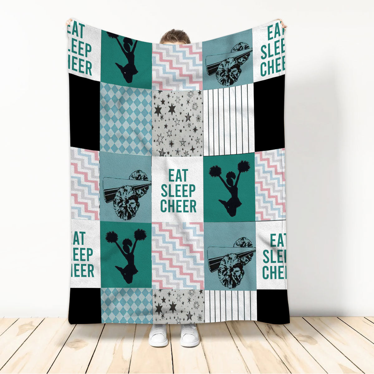Ohaprints-Fleece-Sherpa-Blanket-Cheerleading-Cheerleader-Daughter-Gift-For-Girl-Soft-Throw-Blanket-3-Sherpa Blanket