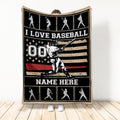 Ohaprints-Fleece-Sherpa-Blanket-Baseball-Gift-For-Son-Boy-Custom-Personalized-Name-Number-Soft-Throw-Blanket-125-Sherpa Blanket