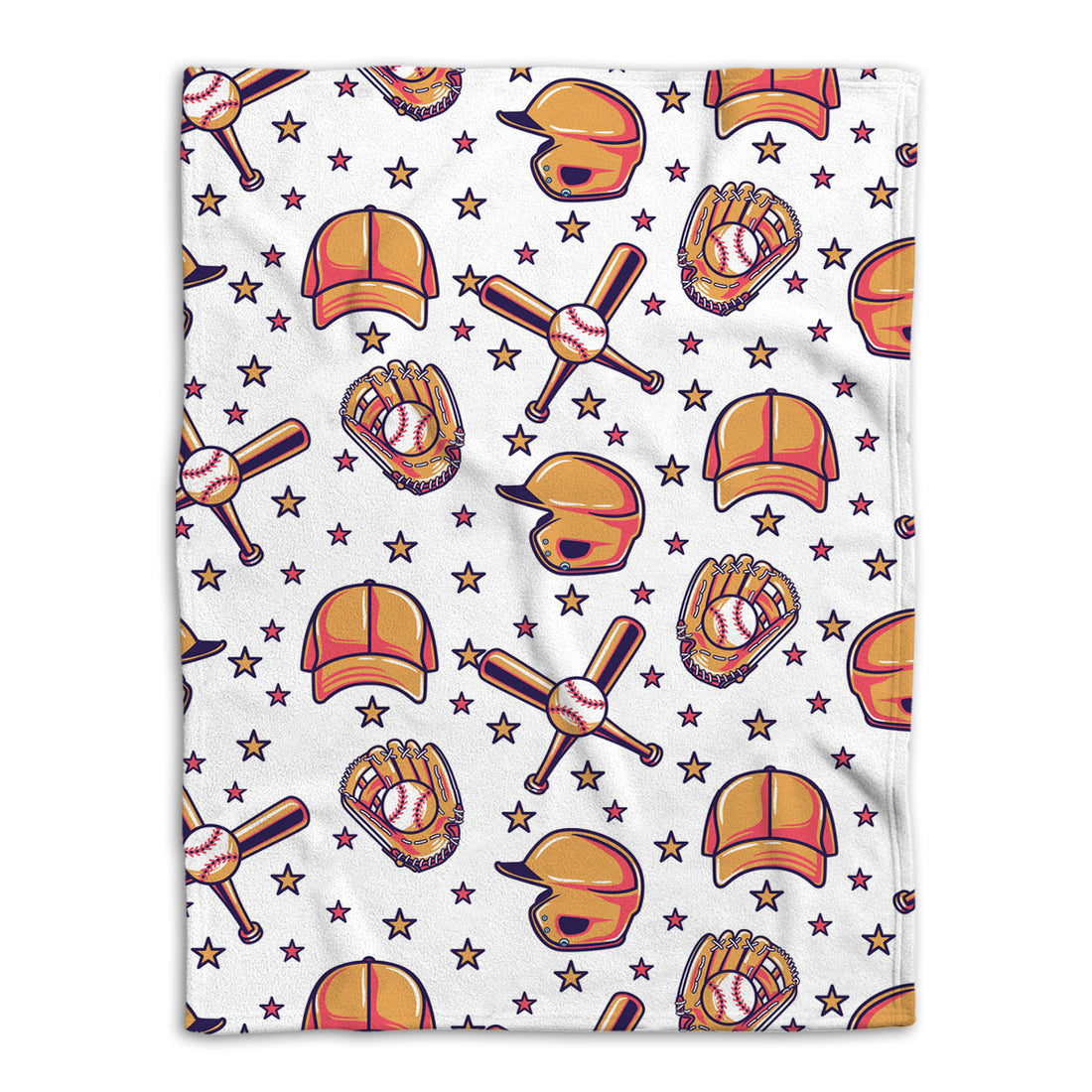 Ohaprints-Fleece-Sherpa-Blanket-Baseball-Gift-For-Son-Boy-Soft-Throw-Blanket-130-Fleece Blanket
