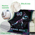 Ohaprints-Fleece-Sherpa-Blanket-Baseball-Gift-For-Son-Boy-Custom-Personalized-Name-Number-Soft-Throw-Blanket-135-Fleece Blanket