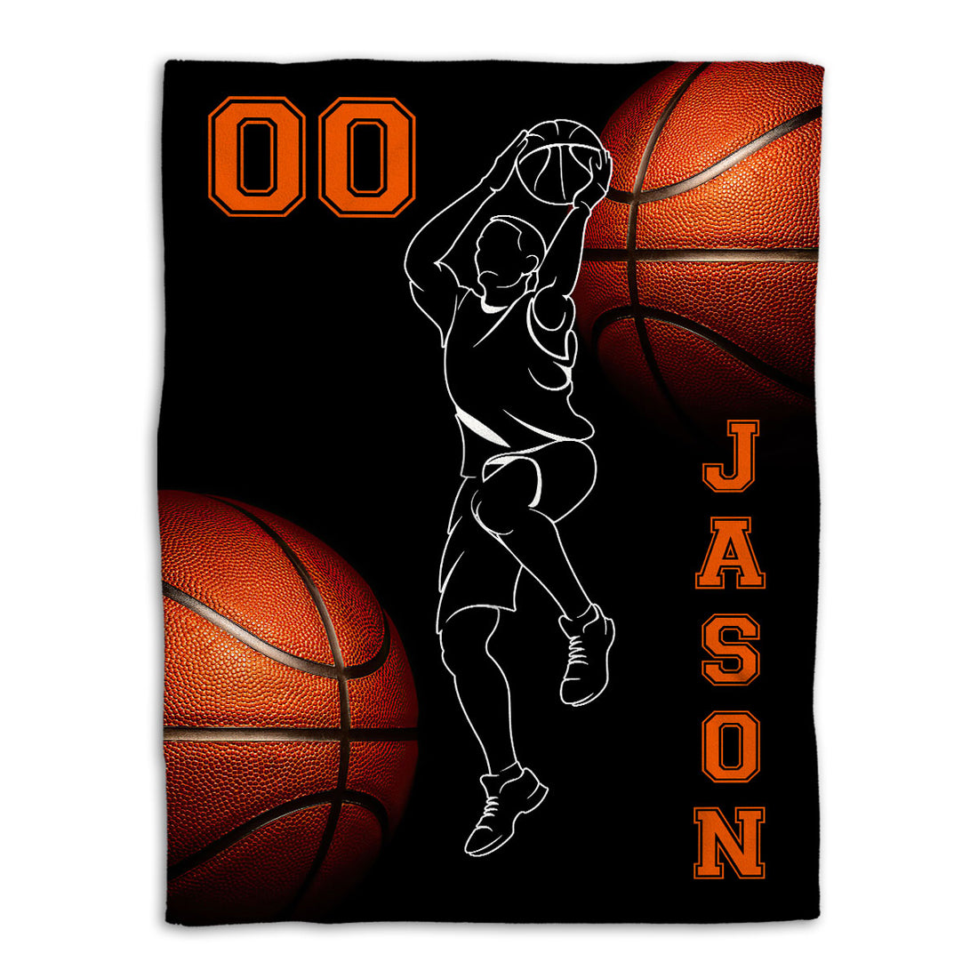 Ohaprints-Fleece-Sherpa-Blanket-Basketball-Gift-For-Son-Boy-Men-Custom-Personalized-Name-Number-Soft-Throw-Blanket-215-Fleece Blanket