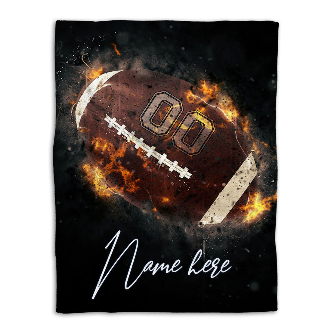 Ohaprints-Fleece-Sherpa-Blanket-American-Football-Gift-For-Son-Boy-Men-Custom-Personalized-Name-Number-Soft-Throw-Blanket-244-Fleece Blanket