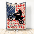 Ohaprints-Fleece-Sherpa-Blanket-American-Us-Flag-Motorcycle-Racing-Racer-Gift-Idea-Custom-Personalized-Name-Soft-Throw-Blanket-260-Sherpa Blanket