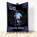 Ohaprints-Fleece-Sherpa-Blanket-Mandala-Motorcycle-Racing-Racer-Boy-Gift-Custom-Personalized-Name-Number-Soft-Throw-Blanket-269-Sherpa Blanket