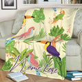 Ohaprints-Fleece-Sherpa-Blanket-Toucan-Bird-Tropical-Hawaii-Style-Unique-Idea-Custom-Personalized-Name-Soft-Throw-Blanket-329-Sherpa Blanket