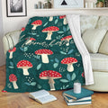 Ohaprints-Fleece-Sherpa-Blanket-Wild-Red-Mushroom-Plant-Lover-Unique-Idea-Custom-Personalized-Name-Soft-Throw-Blanket-332-Fleece Blanket