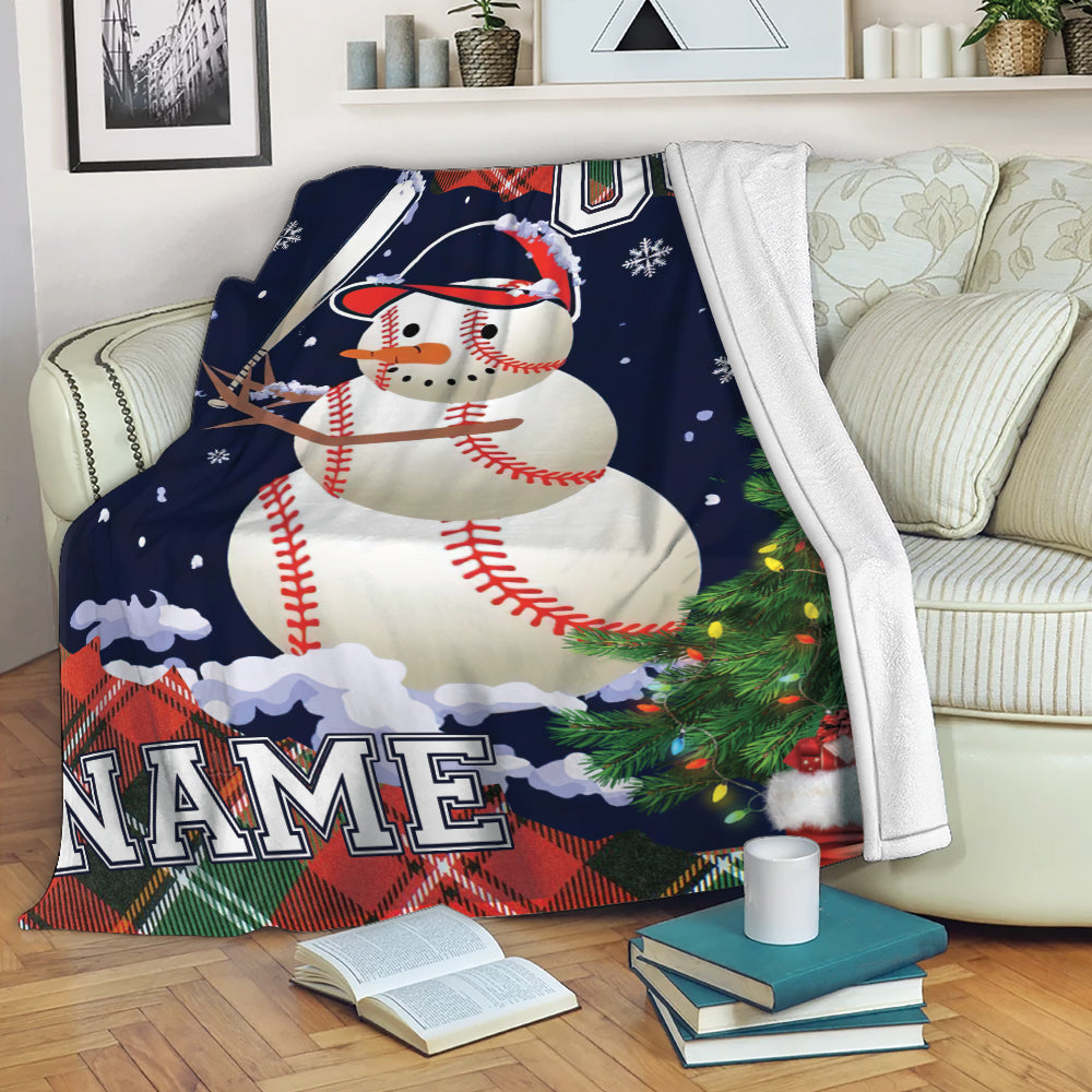 Ohaprints-Fleece-Sherpa-Blanket-Baseball-Gift-For-Son-Boy-Christmas-Custom-Personalized-Name-Number-Soft-Throw-Blanket-303-Fleece Blanket