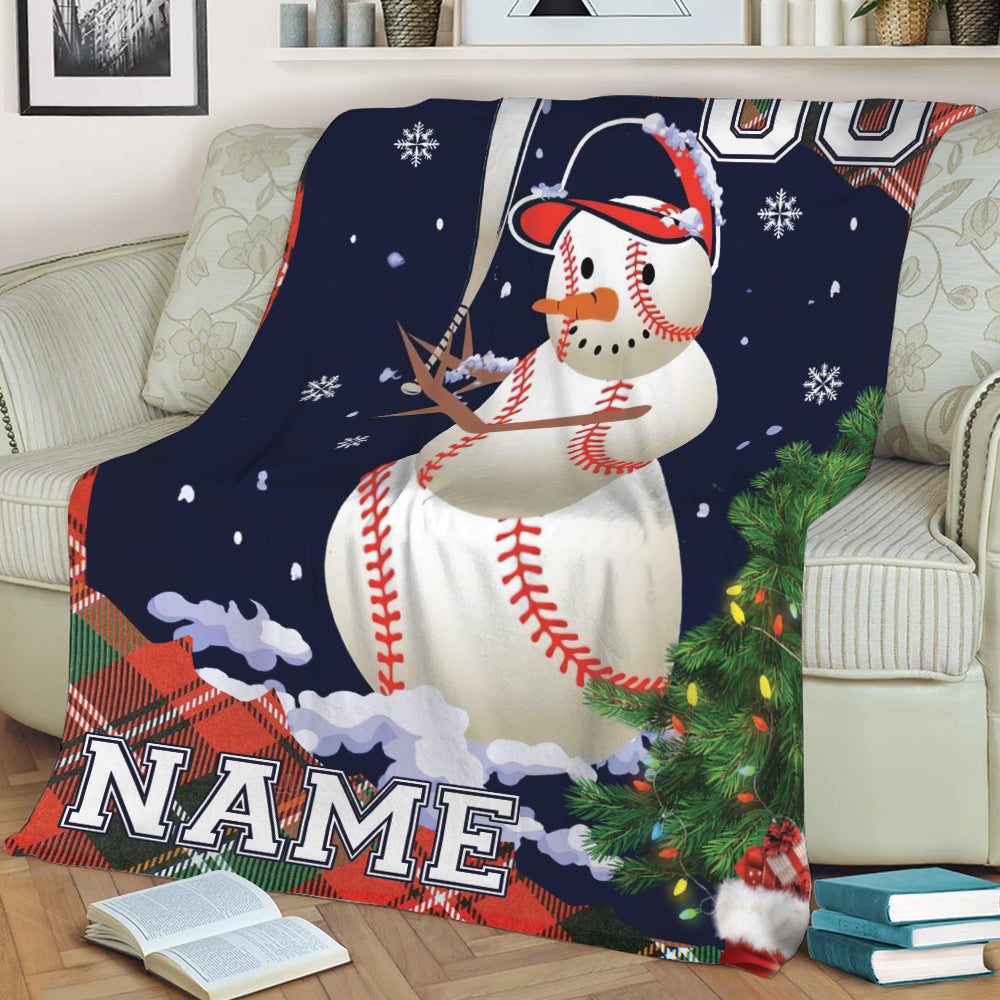 Ohaprints-Fleece-Sherpa-Blanket-Baseball-Gift-For-Son-Boy-Christmas-Custom-Personalized-Name-Number-Soft-Throw-Blanket-303-Sherpa Blanket