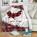 Ohaprints-Fleece-Sherpa-Blanket-Chicken-Farm-Animal-Red-Plaid-Christmas-Xmas-Noel-Custom-Personalized-Name-Soft-Throw-Blanket-310-Fleece Blanket