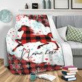 Ohaprints-Fleece-Sherpa-Blanket-Horse-Farm-Animal-Red-Plaid-Christmas-Xmas-Noel-Custom-Personalized-Name-Soft-Throw-Blanket-314-Sherpa Blanket