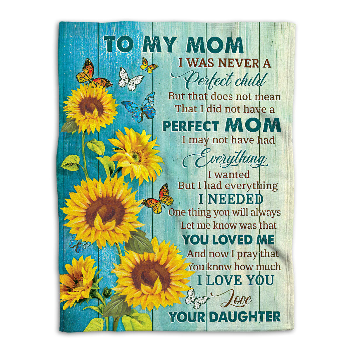 To My Mom - Everything I Am - Fleece Blanket/ Sherpa Blanket