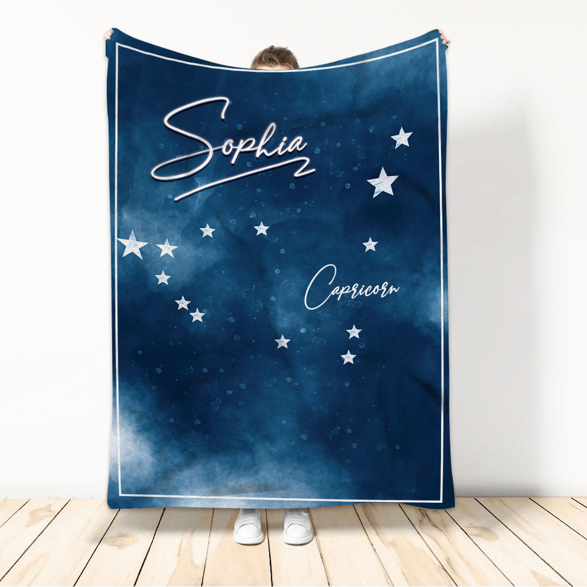 Ohaprints-Fleece-Sherpa-Blanket-Capricorn-Zodiac-Sign-Astrology-Horoscopes-Custom-Personalized-Name-Soft-Throw-Blanket-731-Sherpa Blanket