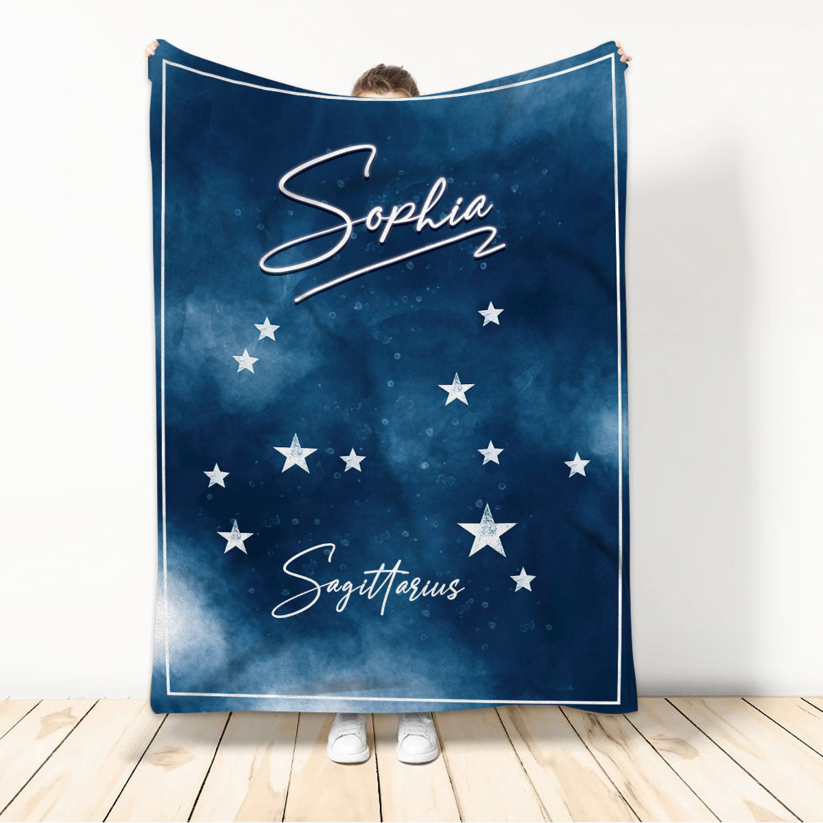 Ohaprints-Fleece-Sherpa-Blanket-Sagittarius-Zodiac-Sign-Astrology-Horoscopes-Custom-Personalized-Name-Soft-Throw-Blanket-733-Sherpa Blanket