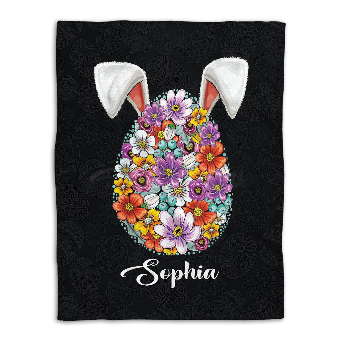 Ohaprints-Fleece-Sherpa-Blanket-Floral-Sugar-Egg-Rabbit-Spring-Custom-Personalized-Name-Soft-Throw-Blanket-750-Fleece Blanket
