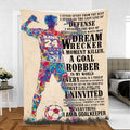 Ohaprints-Fleece-Sherpa-Blanket-Soccer-Goalkeeper-Watercolor-Sport-Lover-Custom-Personalized-Name-Number-Soft-Throw-Blanket-954-Fleece Blanket