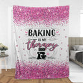 Ohaprints-Fleece-Sherpa-Blanket-Pink-Baking-Mixer-Baker-Love-Gift-Soft-Throw-Blanket-623-Sherpa Blanket
