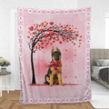 Ohaprints-Fleece-Sherpa-Blanket-German-Shepherd-Dog-With-Heart-Soft-Throw-Blanket-907-Sherpa Blanket