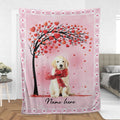 Ohaprints-Fleece-Sherpa-Blanket-Golden-Retriever-Labrado-Custom-Personalized-Name-Soft-Throw-Blanket-911-Sherpa Blanket