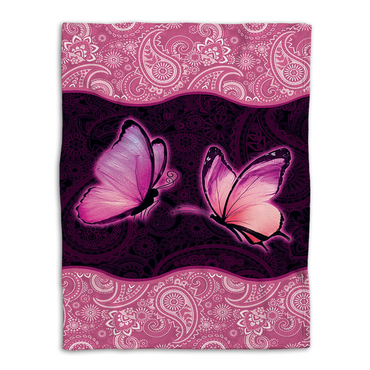 Ohaprints-Fleece-Sherpa-Blanket-Butterfly-Precious-Moment-First-Year-Love-Together-Soft-Throw-Blanket-929-Fleece Blanket