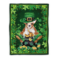 Ohaprints-Fleece-Sherpa-Blanket-Chihuahua-Pot-Gold-Soft-Throw-Blanket-870-Fleece Blanket