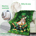 Ohaprints-Fleece-Sherpa-Blanket-Chihuahua-Pot-Gold-Soft-Throw-Blanket-870-Fleece Blanket