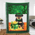 Ohaprints-Fleece-Sherpa-Blanket-Rottweiler-Dog-Puppy-Lover-Soft-Throw-Blanket-842-Sherpa Blanket