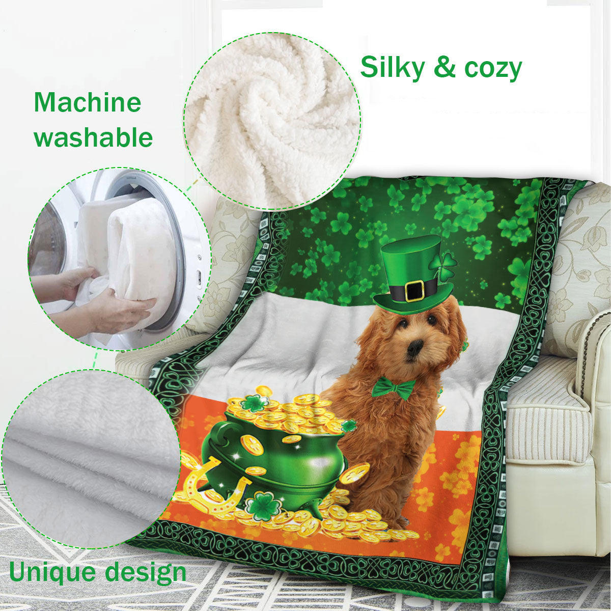 Ohaprints-Fleece-Sherpa-Blanket-Goldendoodle-Labradoodle-Soft-Throw-Blanket-841-Fleece Blanket