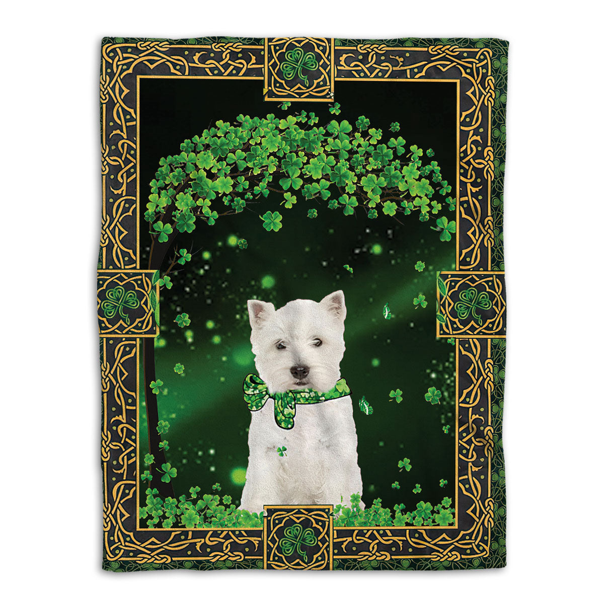 Ohaprints-Fleece-Sherpa-Blanket-West-Highland-White-Terrier-Soft-Throw-Blanket-890-Fleece Blanket