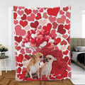 Ohaprints-Fleece-Sherpa-Blanket-Chihuahua-Dog-Lover-Love-Heart-5-Soft-Throw-Blanket-808-Sherpa Blanket