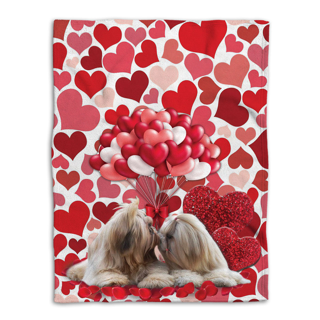 Ohaprints-Fleece-Sherpa-Blanket-Shih-Tzu-Shitzu-Dog-Lover-Love-Heart-Soft-Throw-Blanket-379-Fleece Blanket