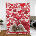 Ohaprints-Fleece-Sherpa-Blanket-Shih-Tzu-Shitzu-Dog-Lover-Love-Heart-Soft-Throw-Blanket-379-Sherpa Blanket