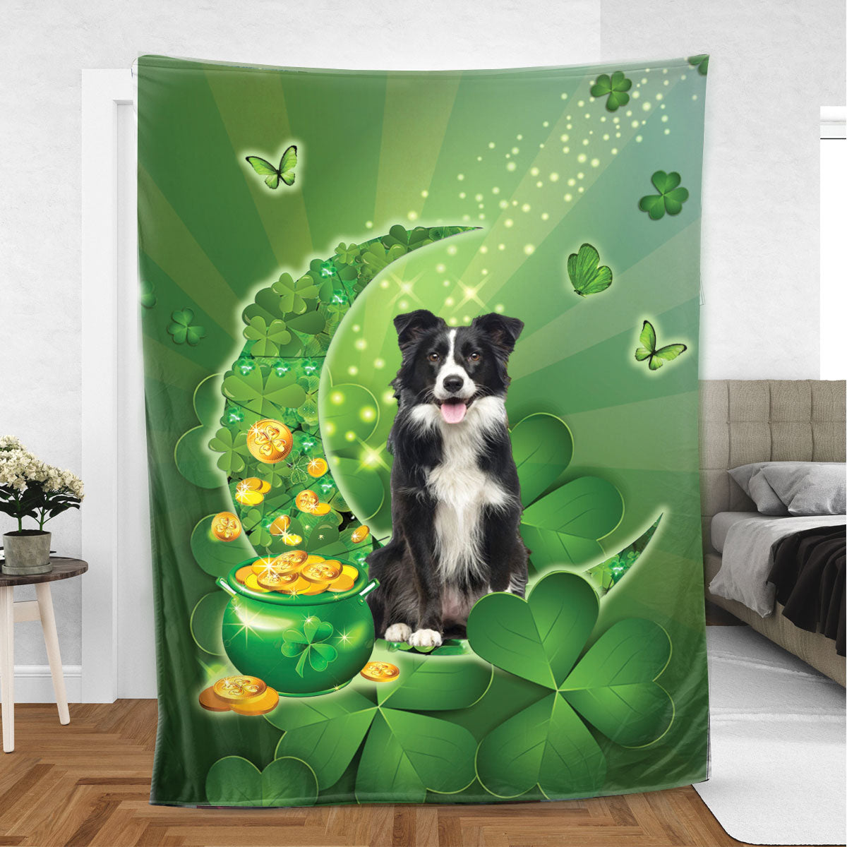 Ohaprints-Fleece-Sherpa-Blanket-Border-Collie-Dog-Lover-Moon-Soft-Throw-Blanket-482-Sherpa Blanket