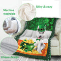 Ohaprints-Fleece-Sherpa-Blanket-Siberian-Husky-Dog-Puppy-Soft-Throw-Blanket-534-Fleece Blanket