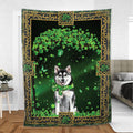 Ohaprints-Fleece-Sherpa-Blanket-Siberian-Husky-Dog-Lover-Dog-Soft-Throw-Blanket-887-Sherpa Blanket