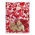 Ohaprints-Fleece-Sherpa-Blanket-Golden-Retriever-Labrador-Retriever-Dog-Lover-Soft-Throw-Blanket-805-Fleece Blanket