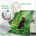 Ohaprints-Fleece-Sherpa-Blanket-Chocolate-Labrador-Retrievers-Soft-Throw-Blanket-609-Fleece Blanket