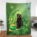 Ohaprints-Fleece-Sherpa-Blanket-Chocolate-Labrador-Retrievers-Soft-Throw-Blanket-609-Sherpa Blanket