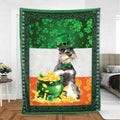 Ohaprints-Fleece-Sherpa-Blanket-Miniature-Schnauzer-Dog-Soft-Throw-Blanket-836-Sherpa Blanket