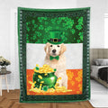 Ohaprints-Fleece-Sherpa-Blanket-Golden-Retriever-Labrador-Soft-Throw-Blanket-835-Sherpa Blanket