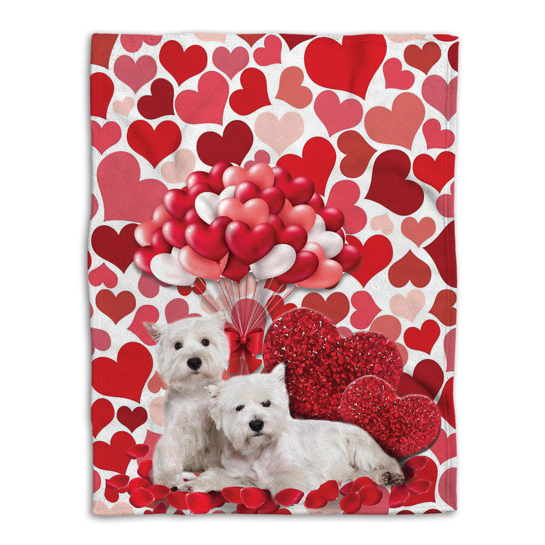 Ohaprints-Fleece-Sherpa-Blanket-West-Highland-Terrier-Westie-Dog-Lover-Love-Heart-Soft-Throw-Blanket-602-Fleece Blanket