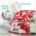 Ohaprints-Fleece-Sherpa-Blanket-West-Highland-Terrier-Westie-Dog-Lover-Love-Heart-Soft-Throw-Blanket-602-Fleece Blanket