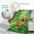 Ohaprints-Fleece-Sherpa-Blanket-Dachshund-Weiner-Doxie-Moon-Soft-Throw-Blanket-855-Fleece Blanket