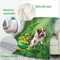 Ohaprints-Fleece-Sherpa-Blanket-English-Bull-Bulldog-Moon-Soft-Throw-Blanket-854-Fleece Blanket