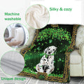 Ohaprints-Fleece-Sherpa-Blanket-Dalmatian-Dog-Lover-Soft-Throw-Blanket-884-Fleece Blanket