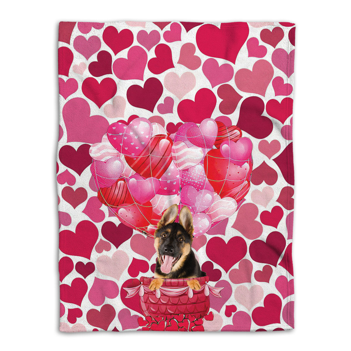 Ohaprints-Fleece-Sherpa-Blanket-German-Shepherd-Dog-Lover-Love-Heart-Soft-Throw-Blanket-803-Fleece Blanket