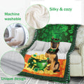 Ohaprints-Fleece-Sherpa-Blanket-German-Shepherd-Dog-Lover-Soft-Throw-Blanket-833-Fleece Blanket