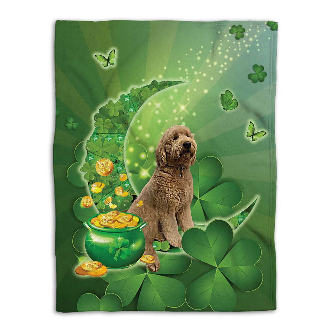 Ohaprints-Fleece-Sherpa-Blanket-Goldendoodle-Labradoodle-Dogs-Soft-Throw-Blanket-853-Fleece Blanket